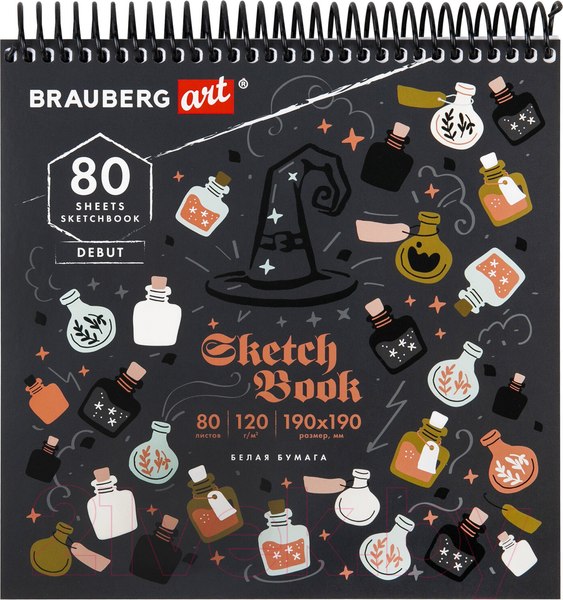 Изображение товара Скетчбук Brauberg Art Magic / 115067 (80л)