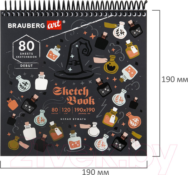 Изображение товара Скетчбук Brauberg Art Magic / 115067 (80л)