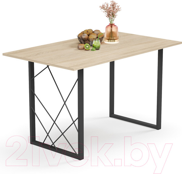 Изображение товара Обеденный стол Mio Tesoro Wasabi 100x60 (дуб сонома/черный)