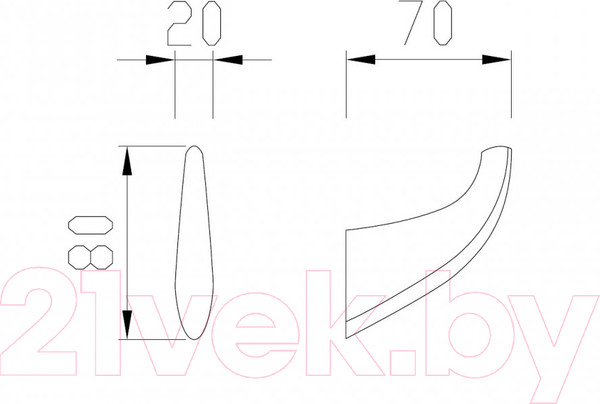 Изображение товара Крючок для ванной Abber Nord AA1550B (черный матовый)