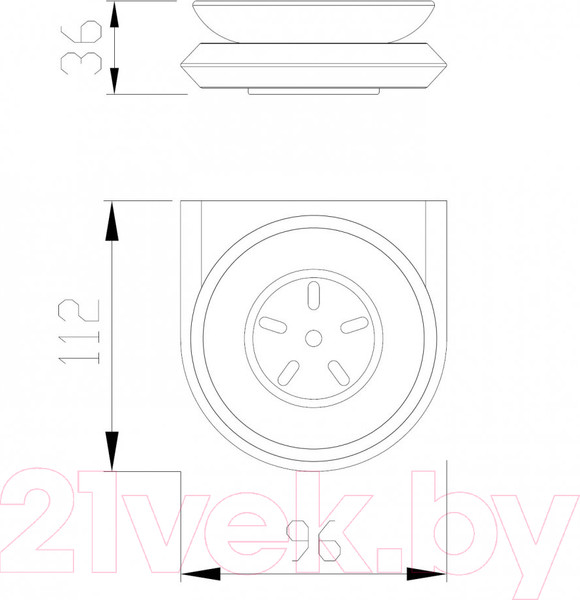 Изображение товара Мыльница Abber Nord AA1558 (хром)