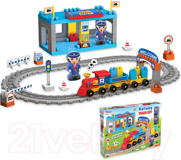 Изображение товара Конструктор Dede Станция ж/д / 03258