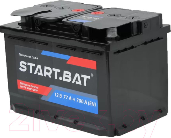 Изображение товара Автомобильный аккумулятор СтартБат 6СТ-77 VLR Euro 700А R+ / 577112024 (77 А/ч)