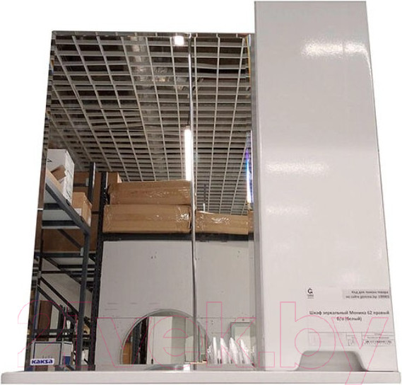 Изображение товара Шкаф с зеркалом для ванной Какса-А Моника 62 б/о (правый)