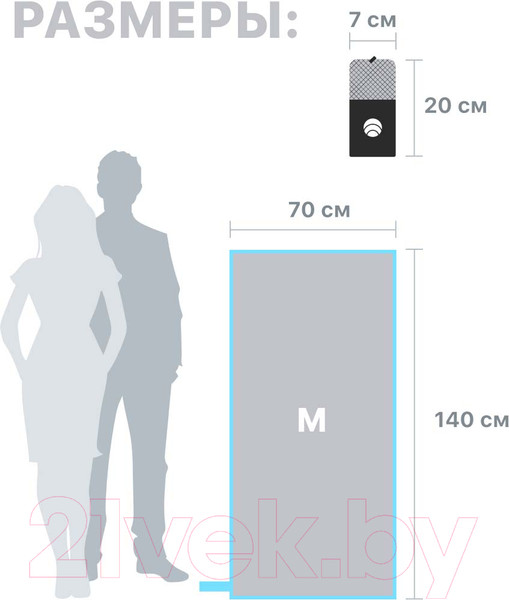 Изображение товара Полотенце Clam P01915 70x140 (серый)