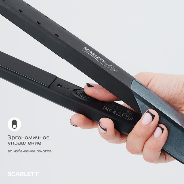 Изображение товара Выпрямитель для волос Scarlett SC-HS60014 (серый)