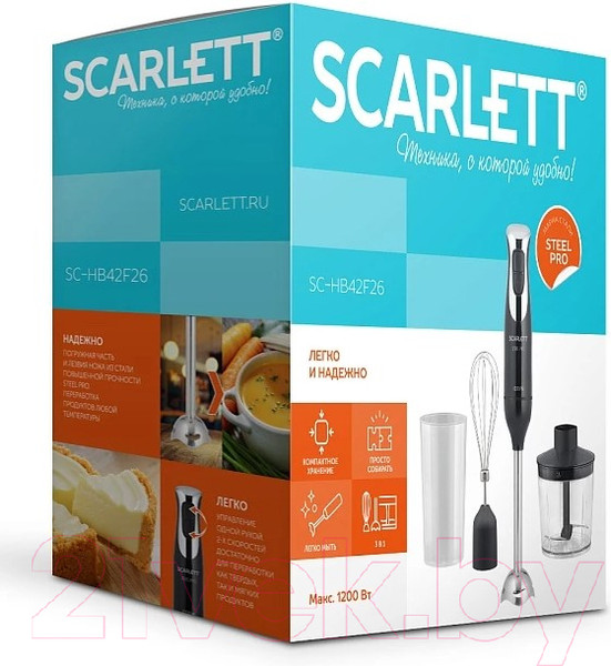 Изображение товара Блендер погружной Scarlett SC-HB42F26 (черный)