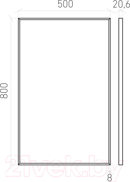 Изображение товара Зеркало Laparet Focus LF-MIR-50-00