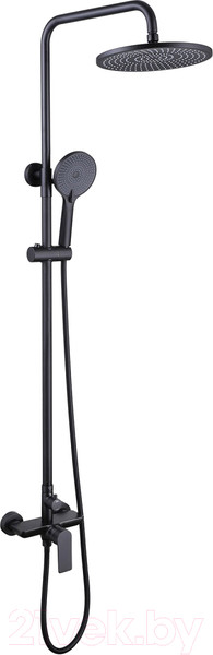 Изображение товара Душевая система со смесителем Abber Weiss Insel AF8020B (черный матовый)