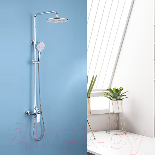 Изображение товара Душевая система со смесителем Abber Weiss Insel AF8020 (хром)