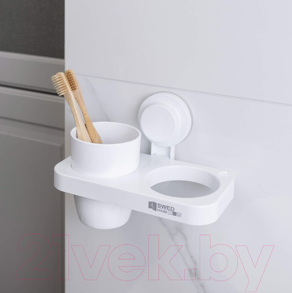 Изображение товара Стакан для зубной щетки и пасты Swed house Wall-Mounted Glass For Toothbrushes R5240