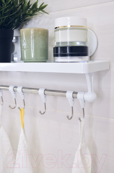Изображение товара Полка для ванной Swed house Bathroom Shelf With Hooks R5180