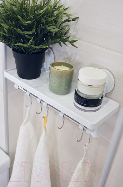 Изображение товара Полка для ванной Swed house Bathroom Shelf With Hooks R5180