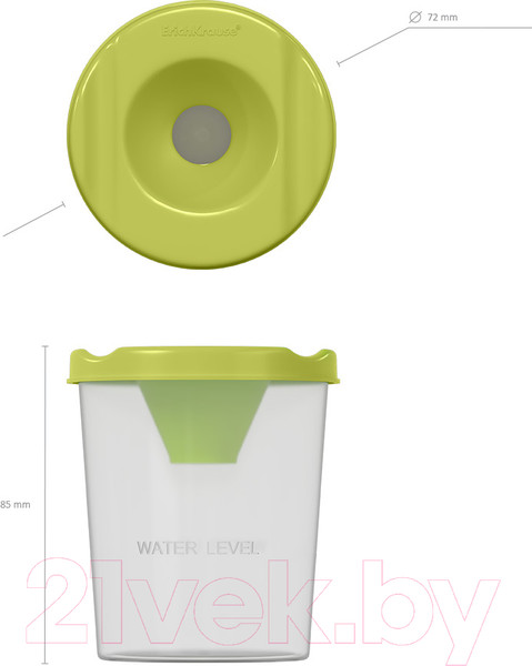 Изображение товара Стакан-непроливайка Erich Krause Neon Solid / 58683 (желтый)