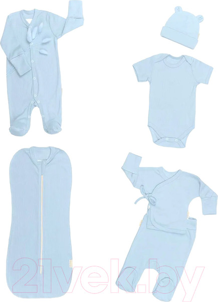 Изображение товара Набор на выписку Amarobaby Newborn / AB-OD22-NB17/19-62 (голубой, р.62-68)