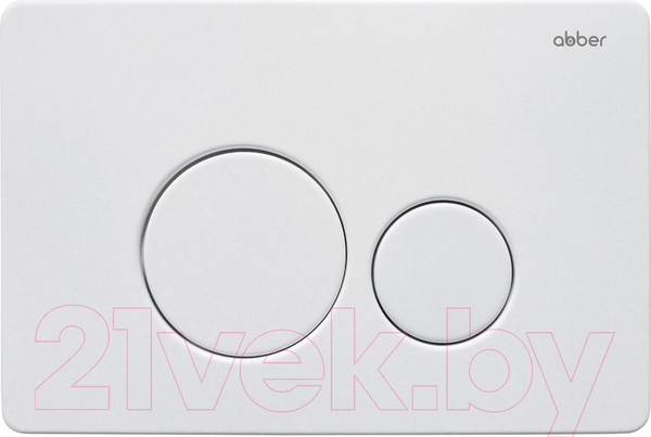 Изображение товара Кнопка для инсталляции Abber AC0121MW (белый матовый)