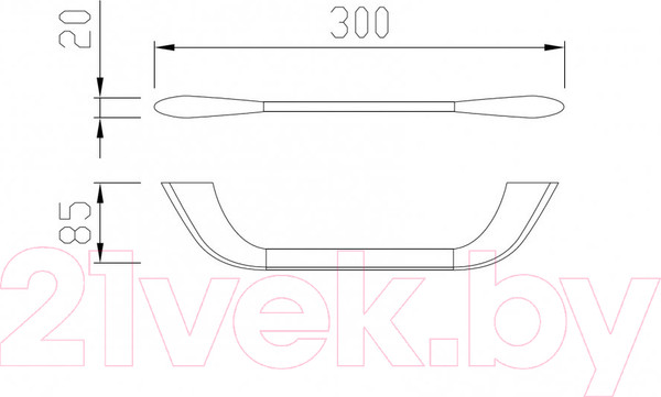 Изображение товара Держатель для полотенца Abber Nord AA1551 (хром)