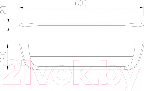 Изображение товара Держатель для полотенца Abber Nord AA1553 (хром)