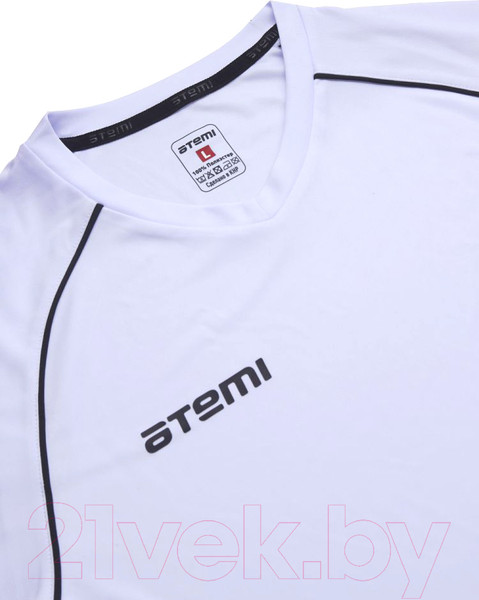 Изображение товара Футболка игровая футбольная Atemi ATSS-002SS23-WHT (S)