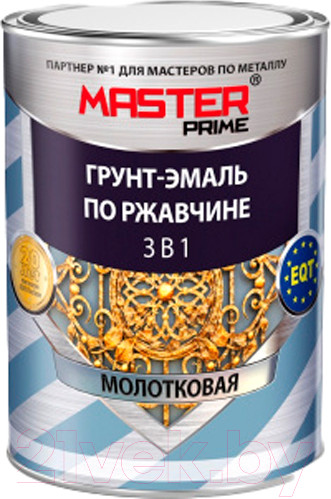 Изображение товара Грунт-эмаль Master Prime Молотковая 3 в 1 (900мл, слоновая кость)
