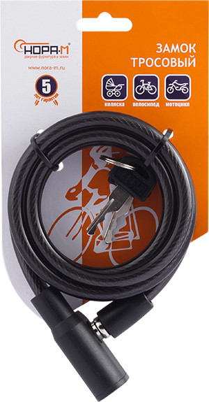 Изображение товара Велозамок Нора-М №25 (ф8x1200мм)