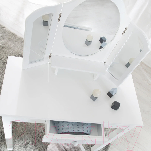 Изображение товара Туалетный столик с зеркалом Roba 450180WE (белый)