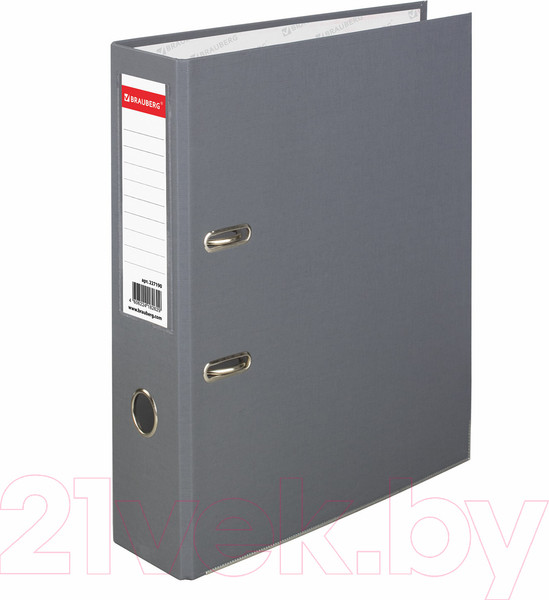 Изображение товара Папка-регистратор Brauberg 227190 (серый)