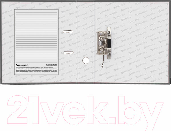 Изображение товара Папка-регистратор Brauberg 227190 (серый)