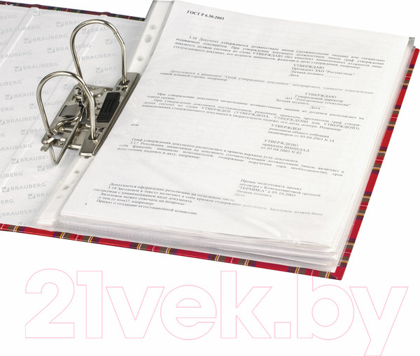 Изображение товара Папка-регистратор Brauberg 227192 (красный)