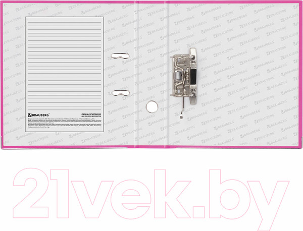 Изображение товара Папка-регистратор Brauberg 227195 (розовый)