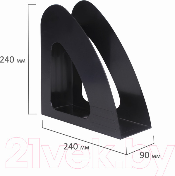 Изображение товара Лоток для бумаг Brauberg Delta / 237239 (черный)