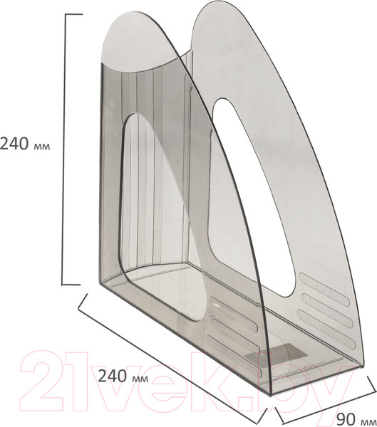 Изображение товара Лоток для бумаг Brauberg Delta / 237241 (серый)