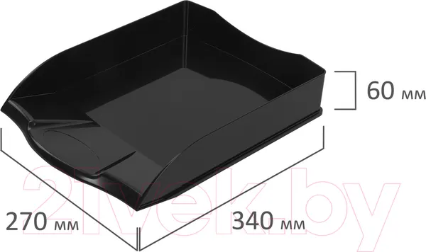 Изображение товара Лоток для бумаг Brauberg Delta / 237268 (черный)