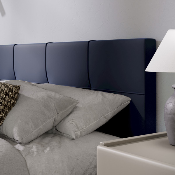 Изображение товара Двуспальная кровать ТриЯ Лора с ПМ 160x200 (велюр Confetti Blue)