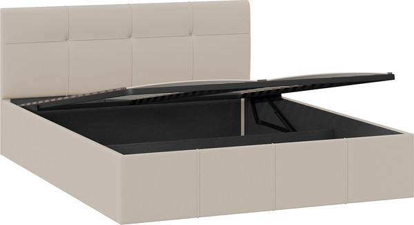 Изображение товара Двуспальная кровать ТриЯ Лора с ПМ 160x200 (велюр Confetti Cream)