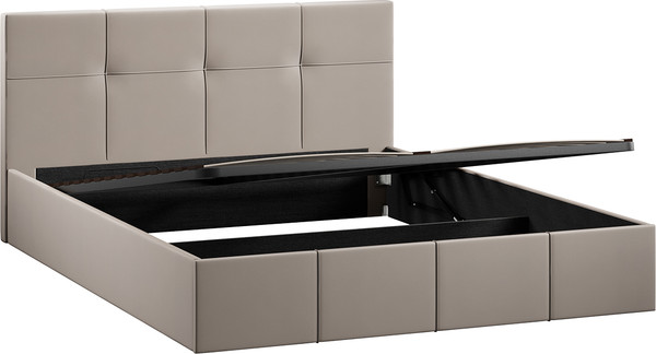 Изображение товара Двуспальная кровать ТриЯ Лора с ПМ 160x200 (велюр Confetti Smoke)