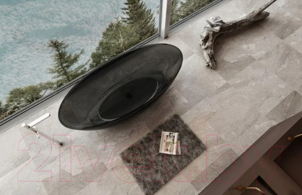 Изображение товара Ванна из полиэфирной смолы Abber Kristall AT9702 Onyx (черный)