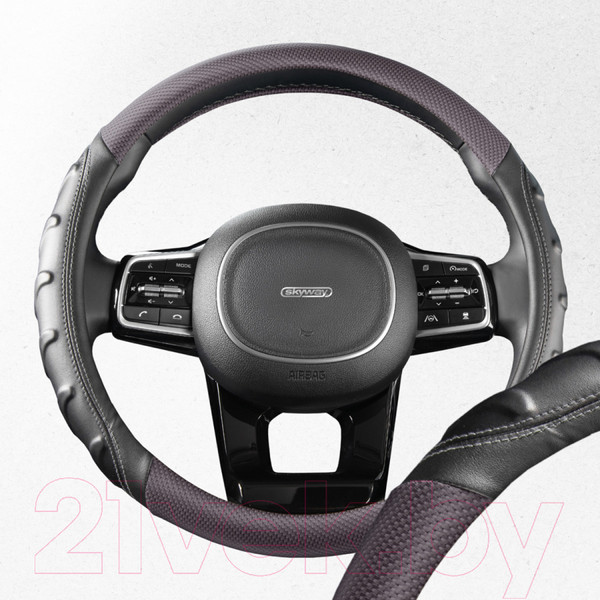 Изображение товара Оплетка на руль Skyway Carbon 2 M / S01102428 (черный/серый)