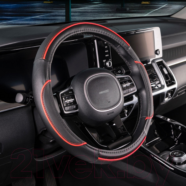 Изображение товара Оплетка на руль Skyway Combo 5 M / S01102333 (черный/красный)