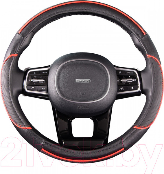Изображение товара Оплетка на руль Skyway Combo 5 M / S01102333 (черный/красный)