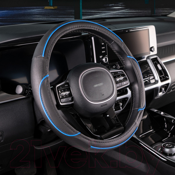 Изображение товара Оплетка на руль Skyway Combo 5 M / S01102334 (черный/синий)