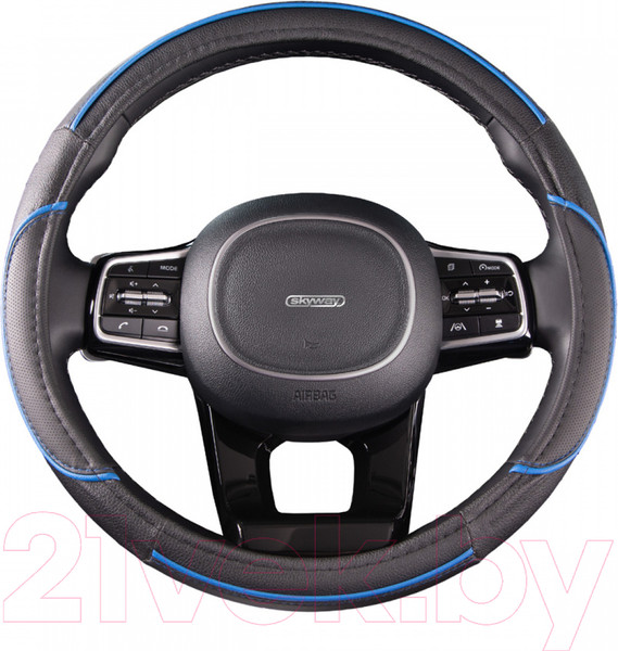 Изображение товара Оплетка на руль Skyway Combo 5 M / S01102334 (черный/синий)