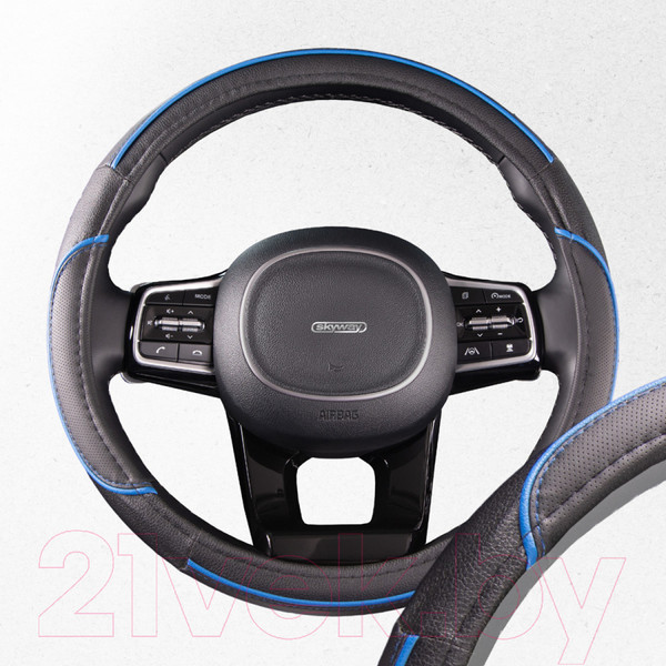 Изображение товара Оплетка на руль Skyway Combo 5 M / S01102334 (черный/синий)
