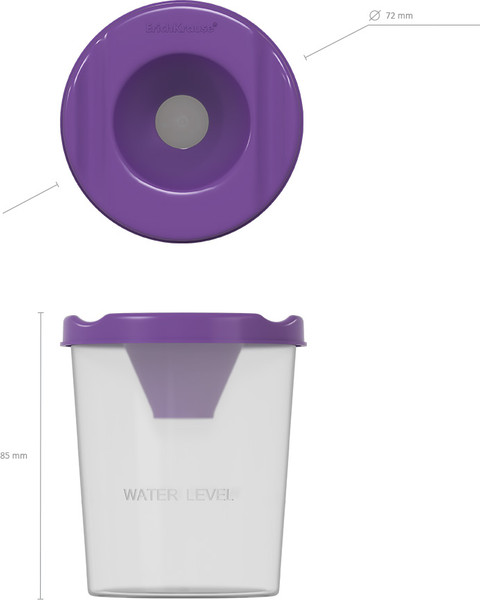 Изображение товара Стакан-непроливайка Erich Krause Vivid / 58676 (фиолетовый)