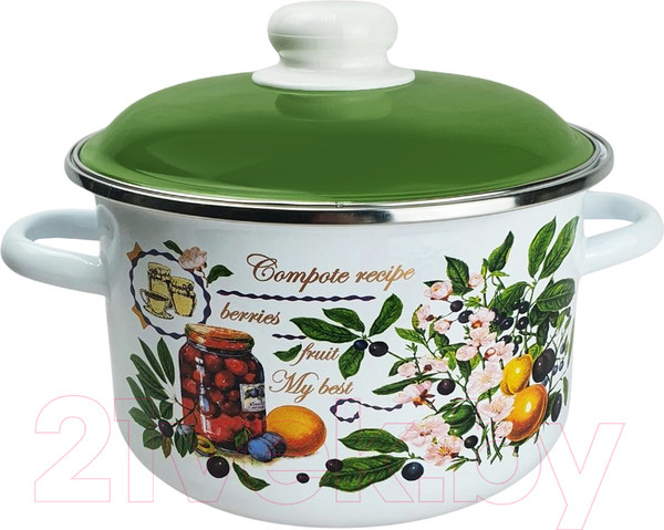 Изображение товара Кастрюля СтальЭмаль Вкусный компот / 6RD181M