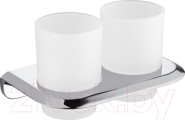 Изображение товара Набор стаканов для зубной щетки и пасты Abber Nord AA1557 (хром)