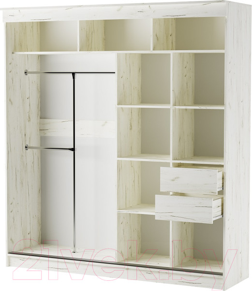 Изображение товара Шкаф Памир Альянс Орион 2.0м (крафт белый)