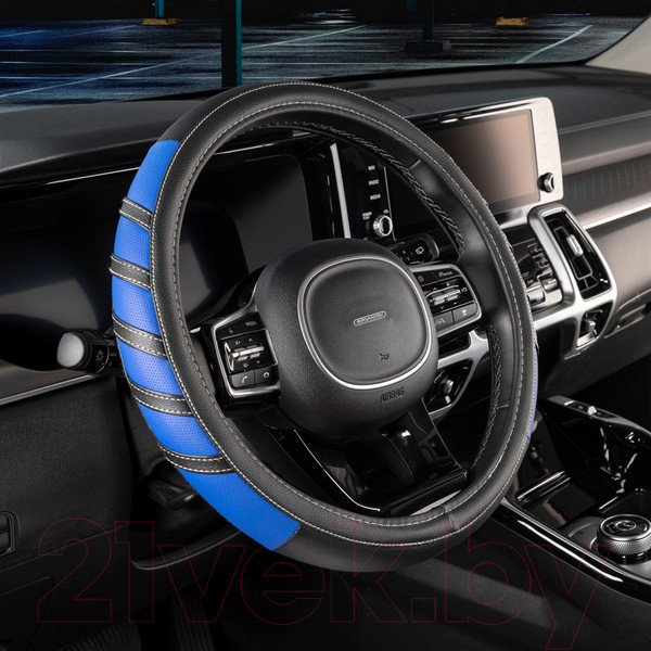 Изображение товара Оплетка на руль Skyway Eco Combo 2 M / S01102065 (черный/синий)