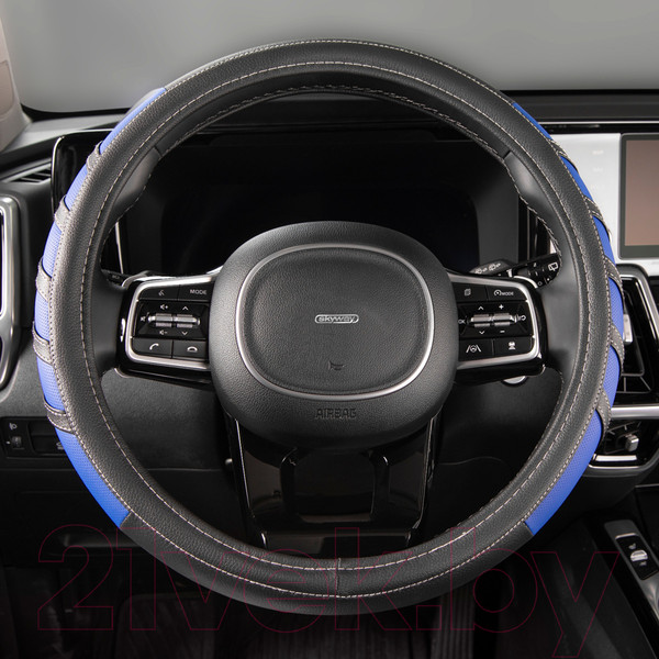 Изображение товара Оплетка на руль Skyway Eco Combo 2 M / S01102065 (черный/синий)