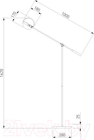 Изображение товара Торшер Евросвет 01142/1 (золото)
